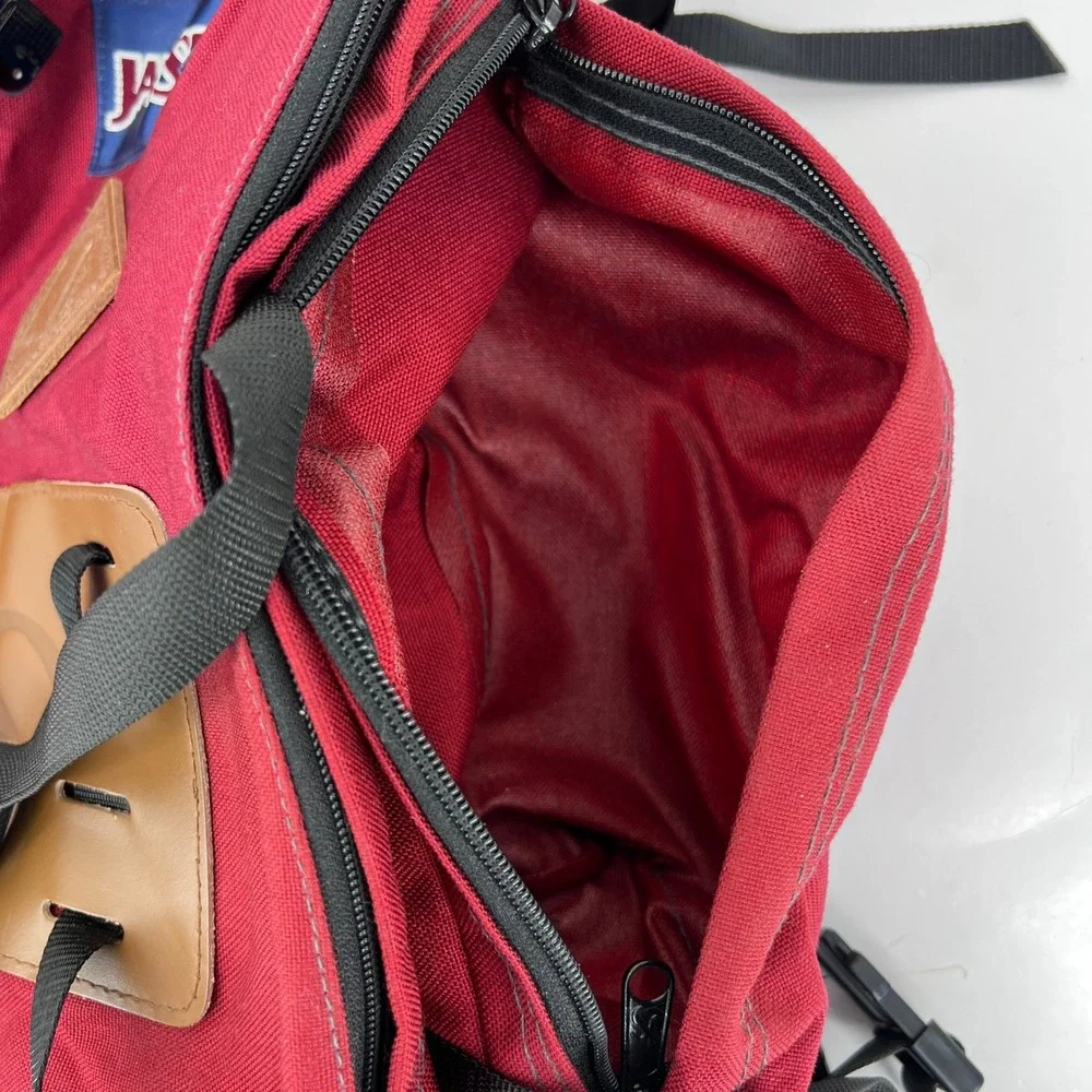 Vintage JanSport USA Leather Bottom Backpack‎ Rucksack Day Pack 80s 90s